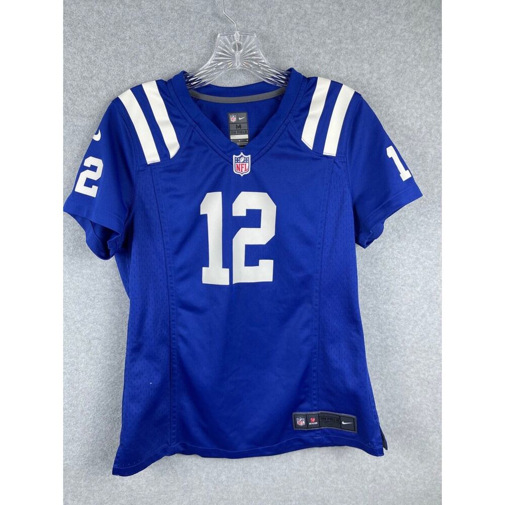 Nike Indianapolis Colts Jersey Women's M‎ Andrew Luck 12 NFL Football On Field